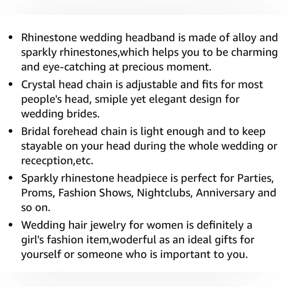 Bridal Layered Rhinestone Headband Tassel Crystal Hair Band Sparkly Hair Jewelry